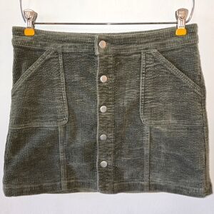 Wild Fable Olive Green Corduroy Skirt